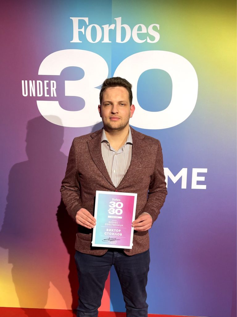 Viktor Stoilov at Forbes 30 Under 30